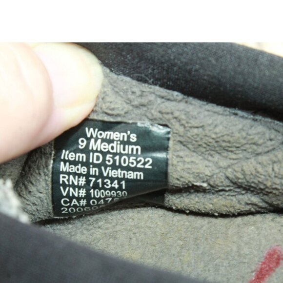 LL Bean Ultralight Black Nylon Insulated Waterproof Quilted Ankle Shoes Size 9 M - Picture 8 of 10